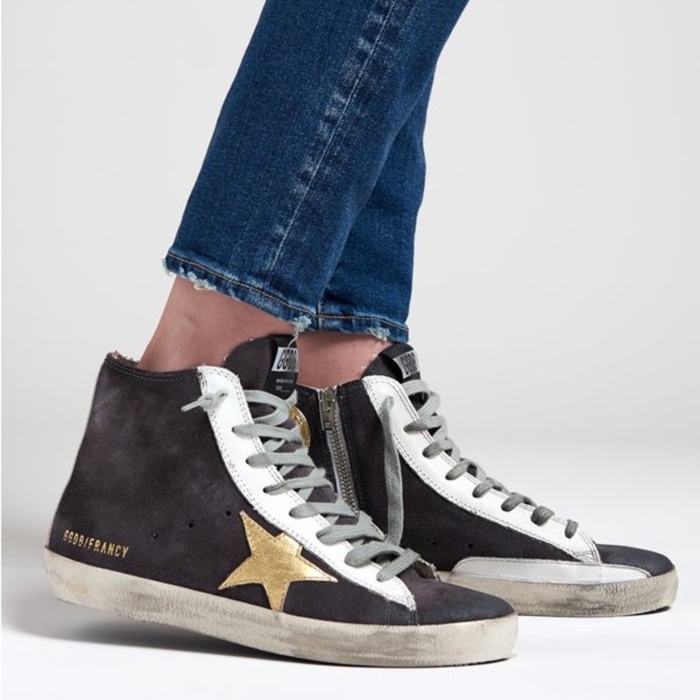 GOLDEN GOOSE Francy size 7 asphalt gray
